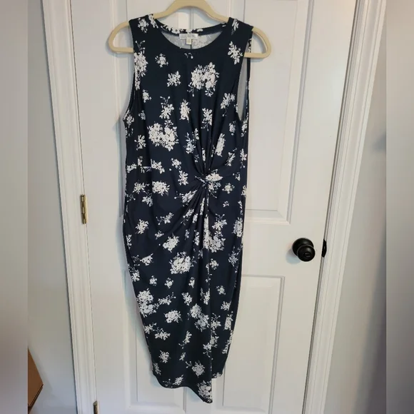 Nine BrittonAbigail Brushed Knit Fitted Midi Dress XL - Picture 4 of 8